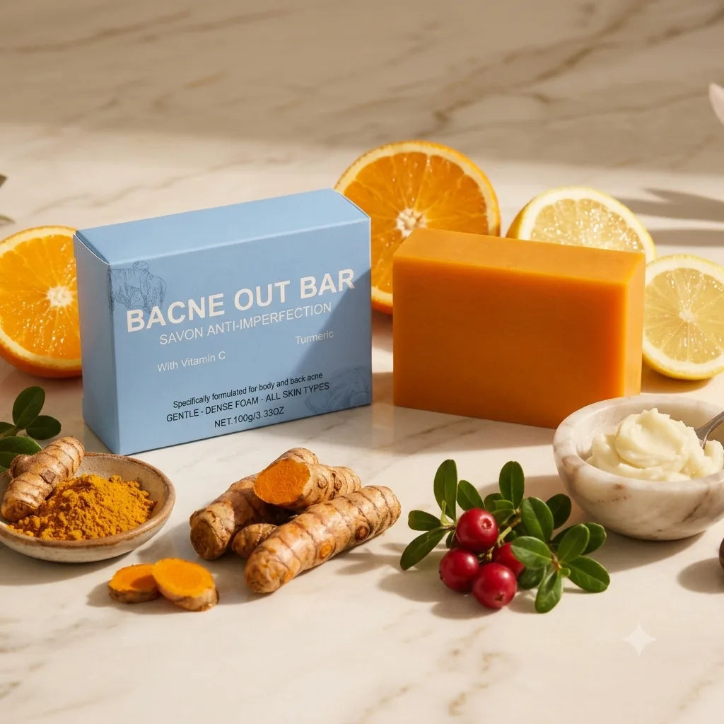 Savon anti-imperfections Nura – L’anti-acné du dos qui te rend ta liberté