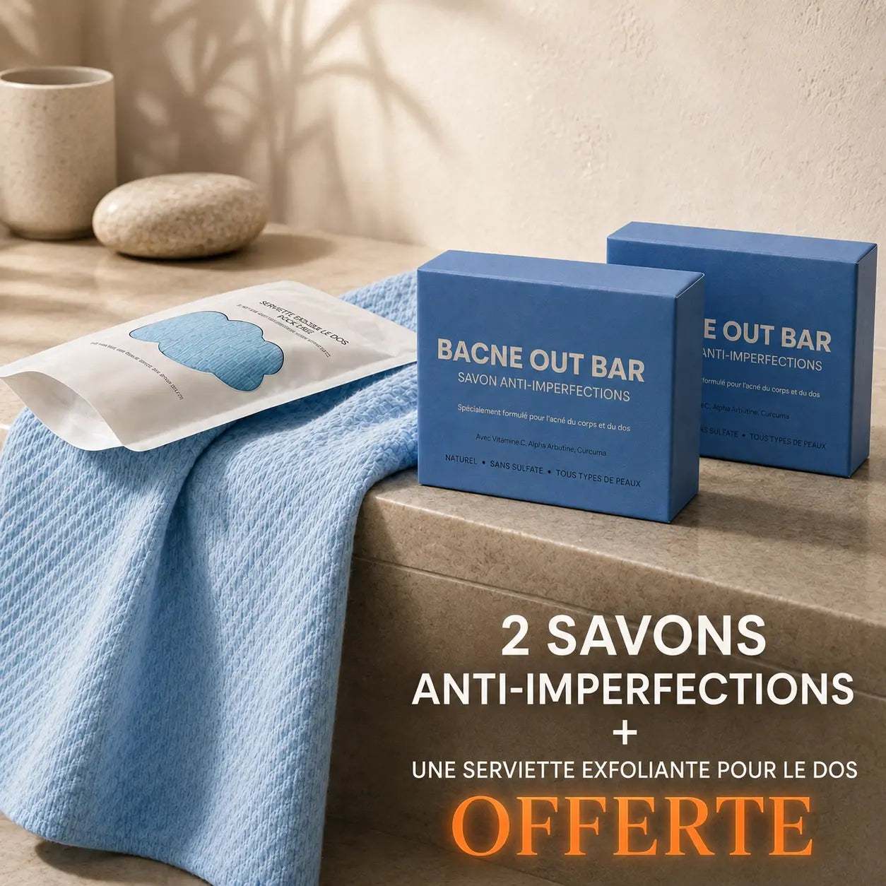 Savon anti-imperfections Nura – L’anti-acné du dos qui te rend ta liberté